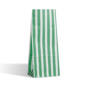 Green Stripe Pick n Mix Paper Bags