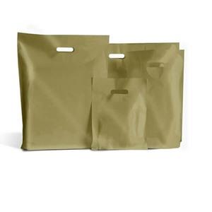 Gold Biodegradable Plastic Carrier Bags