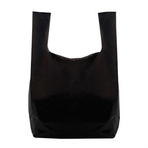 Recycled Black Vest Style Plastic Carrier Bags