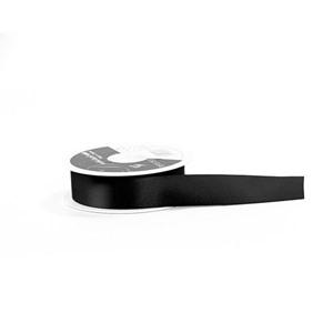 Black Double Satin Ribbon