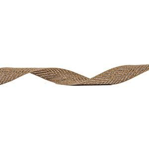 Metallic Silver Herringbone Ribbon