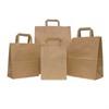 Premium Brown Paper Carrier Bags with Internal Flat Handle