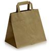 Brown Patisserie Carrier Bags with Flat Handles