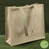 Natural Jute Bags with Long Cotton Tape Handles