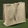 Natural Jute Bags with Long Cotton Tape Handles