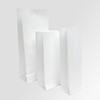 White Kraft Block Bottom Paper Bags