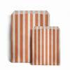 Orange Candy Stripe Paper Bags