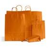 Orange Premium Italian Paper Carrier Bags with Twisted Handles