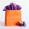 Orange Premium Italian Paper Carrier Bags with Twisted Handles