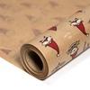 Smiling Santa Brown Kraft Roll