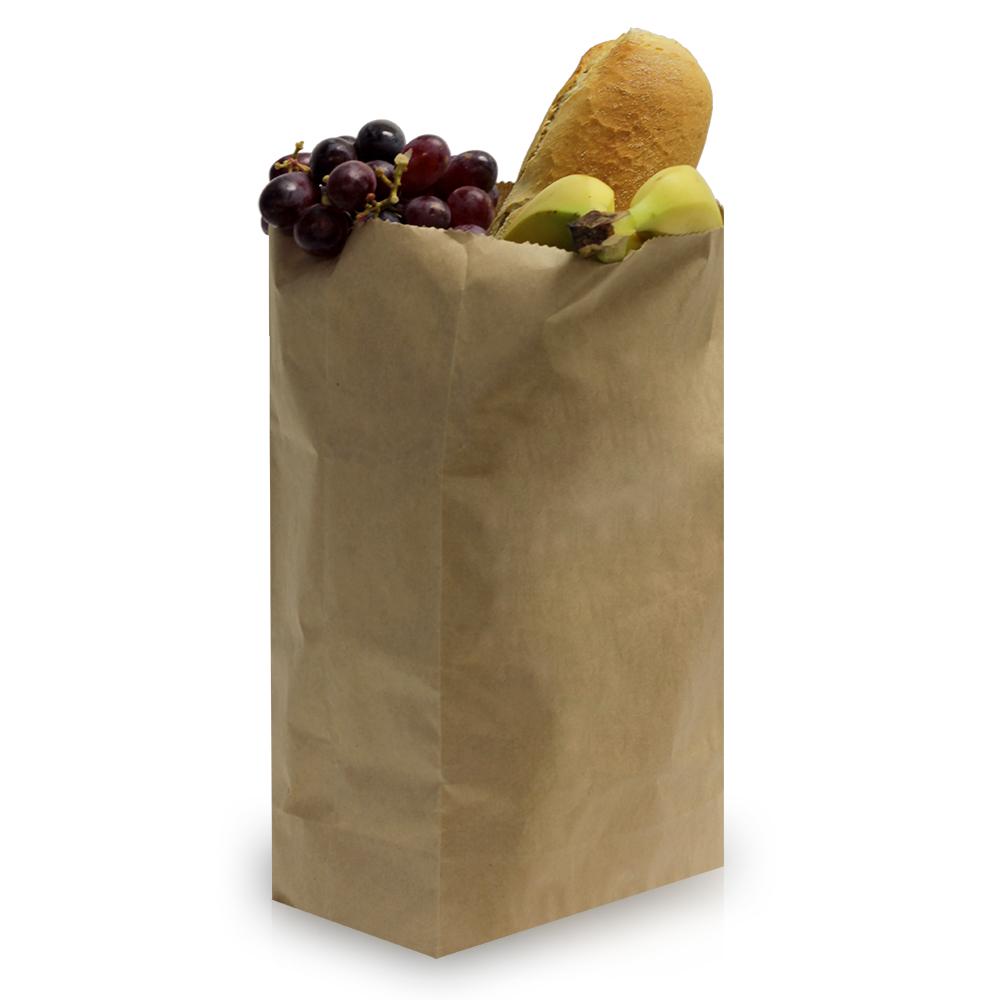 Brown Kraft Block Bottom Paper Bags