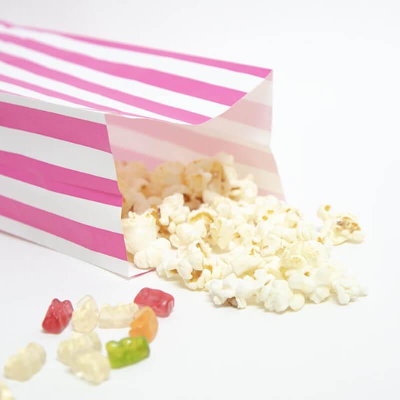 Pink Stripe Pick n Mix Paper Bags