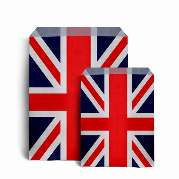 Union Jack Design Kraft Paper Bags