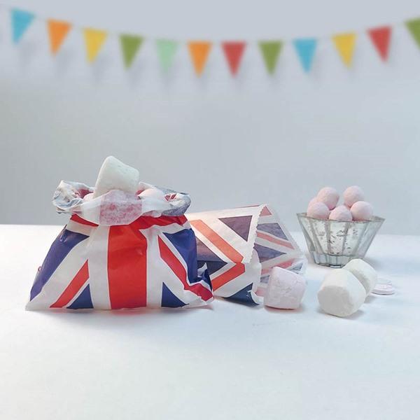 Union Jack Design Kraft Paper Bags