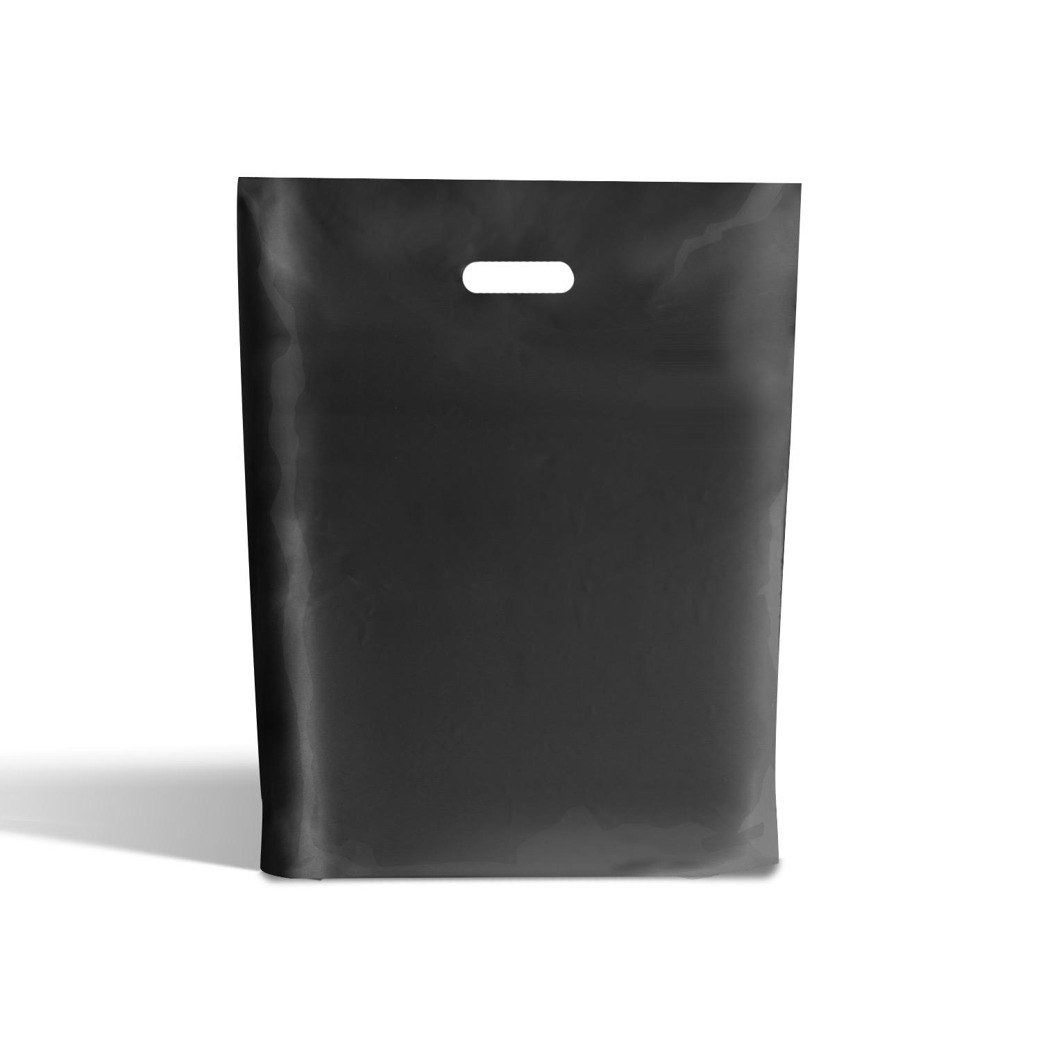 Black Biodegradable Plastic Carrier Bags