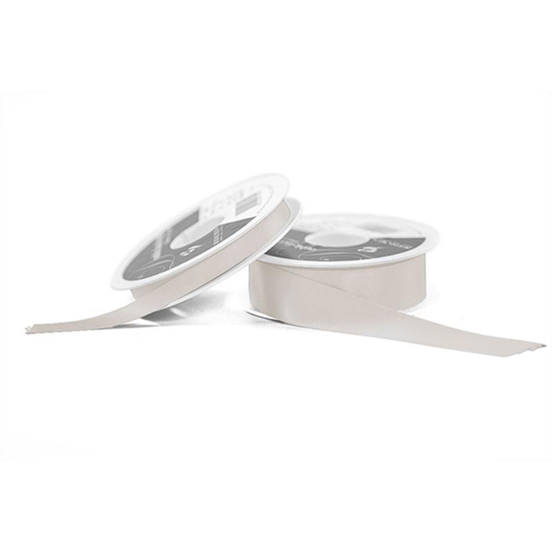 Silver Grey Double Satin Ribbon