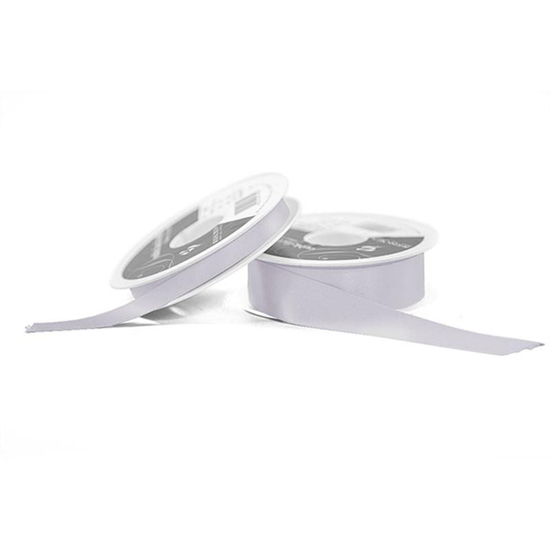 Grey Double Satin Ribbon