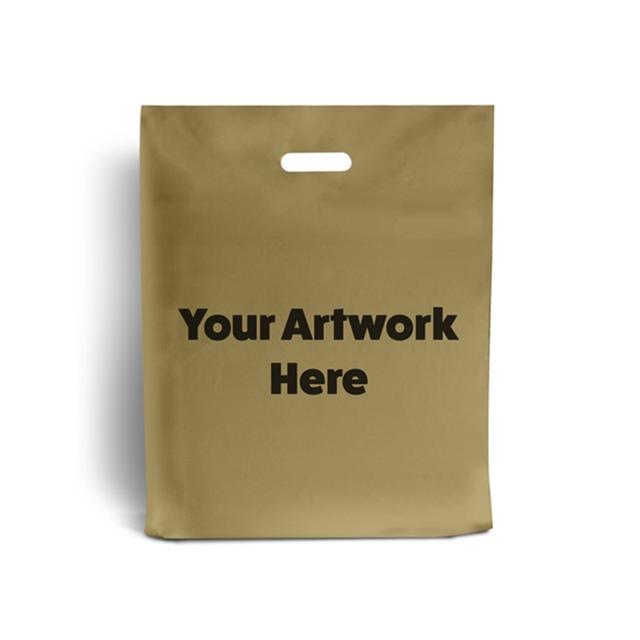 Gold Branded Plastic Carrier Bags